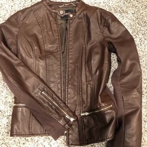 Express Faux Leather Jacket - Size S